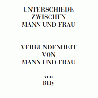 Unterschiede zwischen Mann und Frau