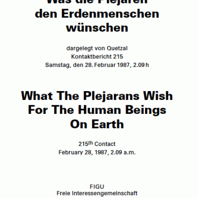 Was die Plejaren den Erdenmenschen wünschen (de/en)