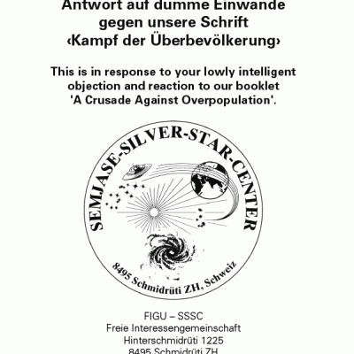 Antwort auf dumme Einwände gegen unsere Schrift Kampf der Überbevölkerung