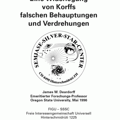 Eine Widerlegung von Korffs falschen Behauptungen und Verdrehungen