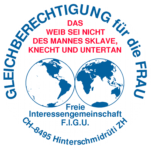 "Aufkleber" Gleichberechtigung für die Frau