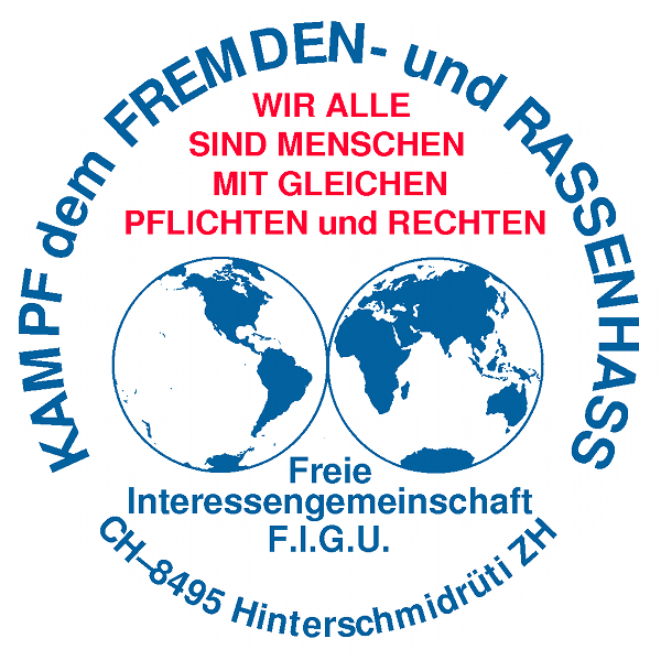 "Aufkleber" Kampf dem Fremden- und Rassenhass 1.00 CHF