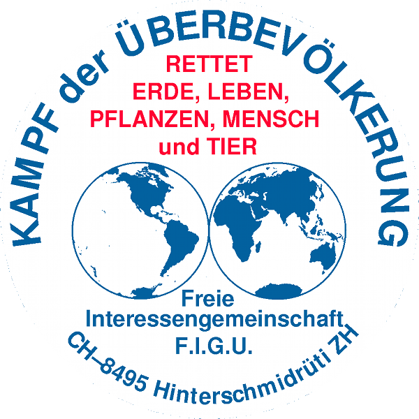 "Aufkleber" Kampf der Überbevölkerung