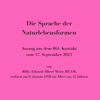 Die Sprache der Naturlebensformen